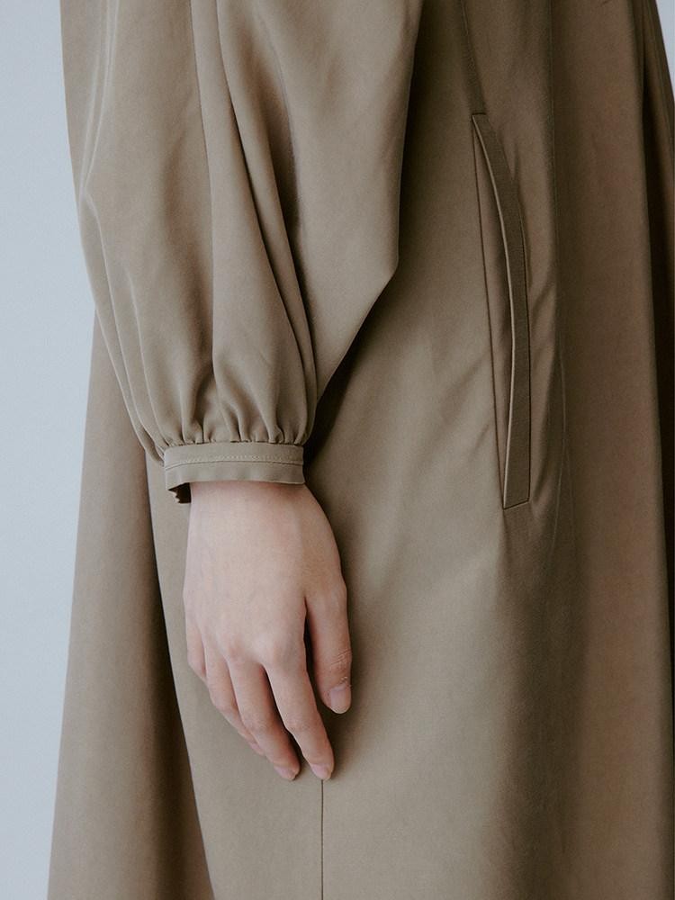 FUSSED Tea Brown Batwing Sleeve V-neck Women&