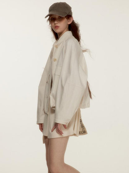 FUSSED Tennis Bow Embroidered Mockneck Dress