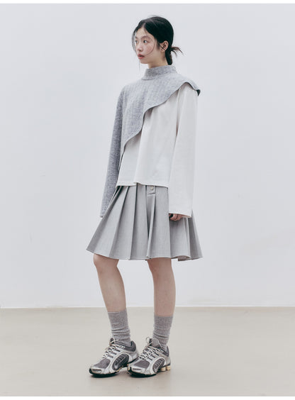 FUSSED_Textured_Color_Block_Knit_Stand_Collar_Women&