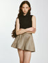 FUSSED_Textured_Pleated_Midi_Skirt_Misty_Brown_MISSTT