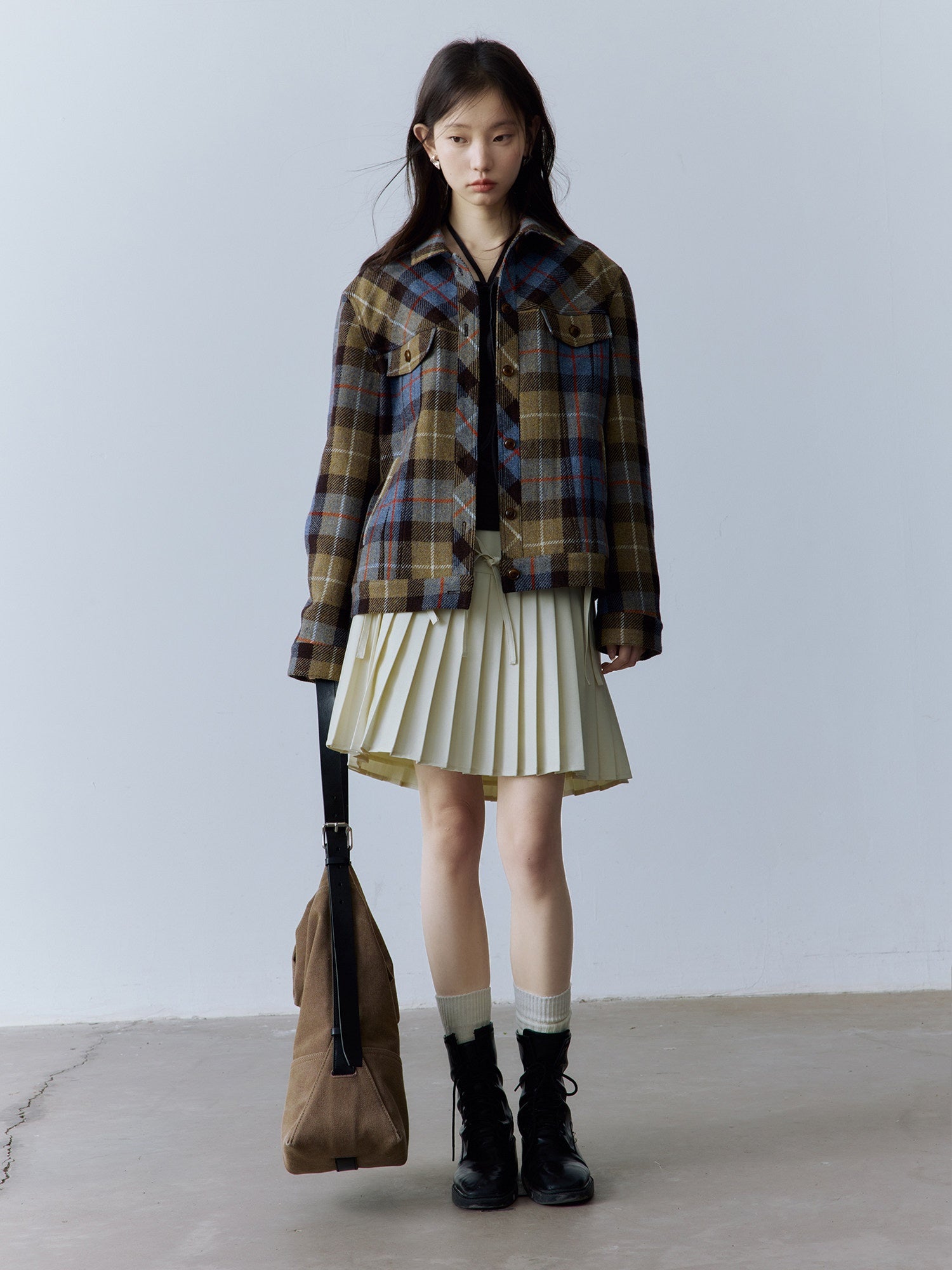 FUSSED_Thick_Vintage_Loose_Patchwork_Plaid_Womens_Button_Lapel_Pockets_Jacket_MISSTT