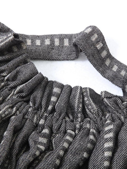 FUSSED Tie Waist Original Wide Leg For Women Natural Waist Striped Shorts