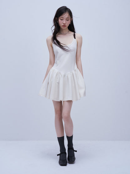 FUSSED_Tri_Color_Leather_Splice_Ruching_Low_Waist_Women&