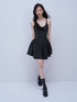 FUSSED_Tri_Color_Leather_Splice_Ruching_Low_Waist_Women&