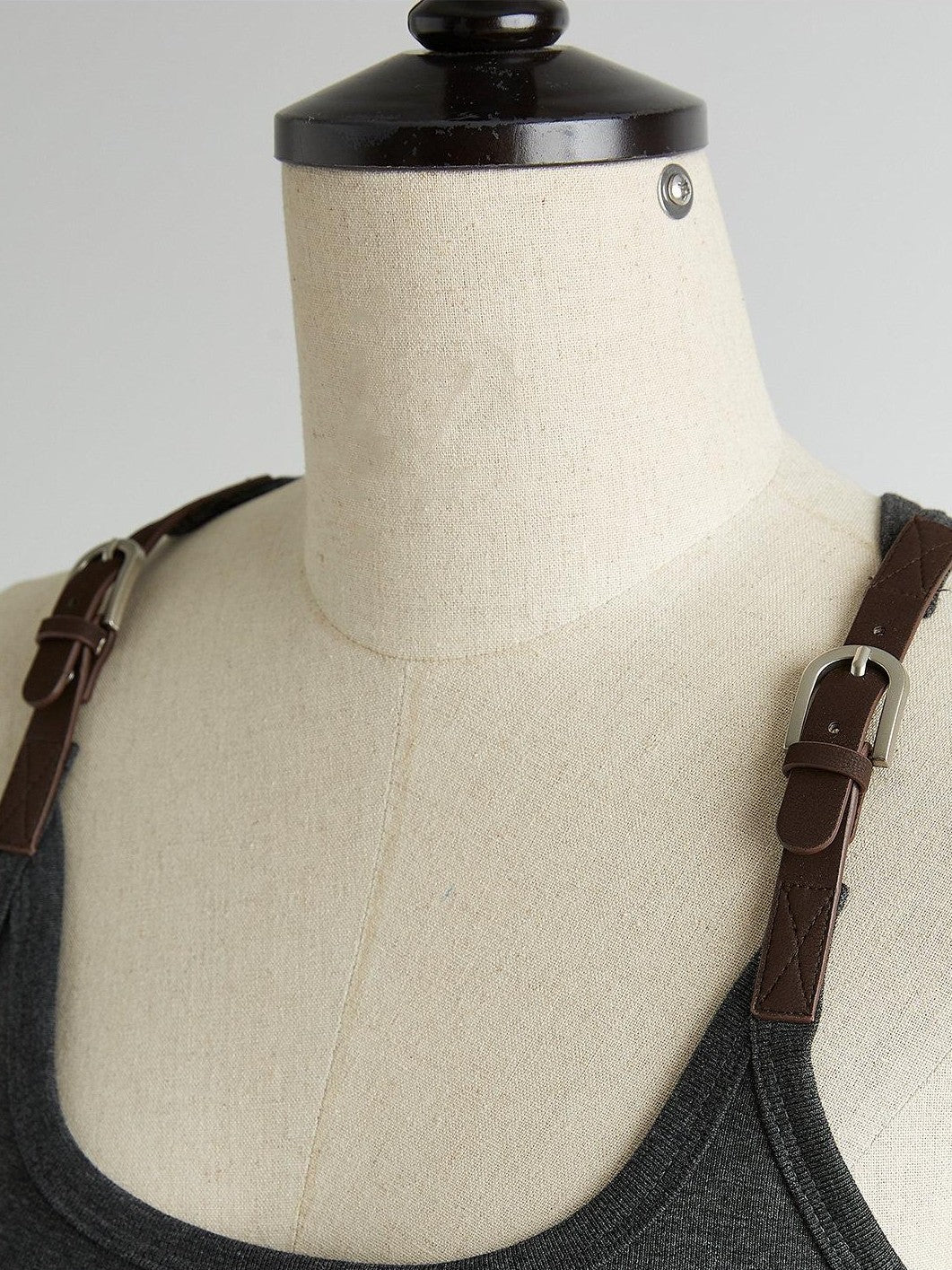 FUSSED Tri Color Leather Splice Ruching Low Waist Women&