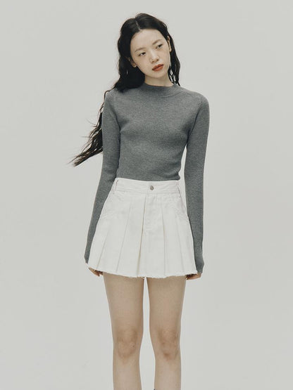 FUSSED Ultrafine Merino Ribbed Turtleneck Sweater