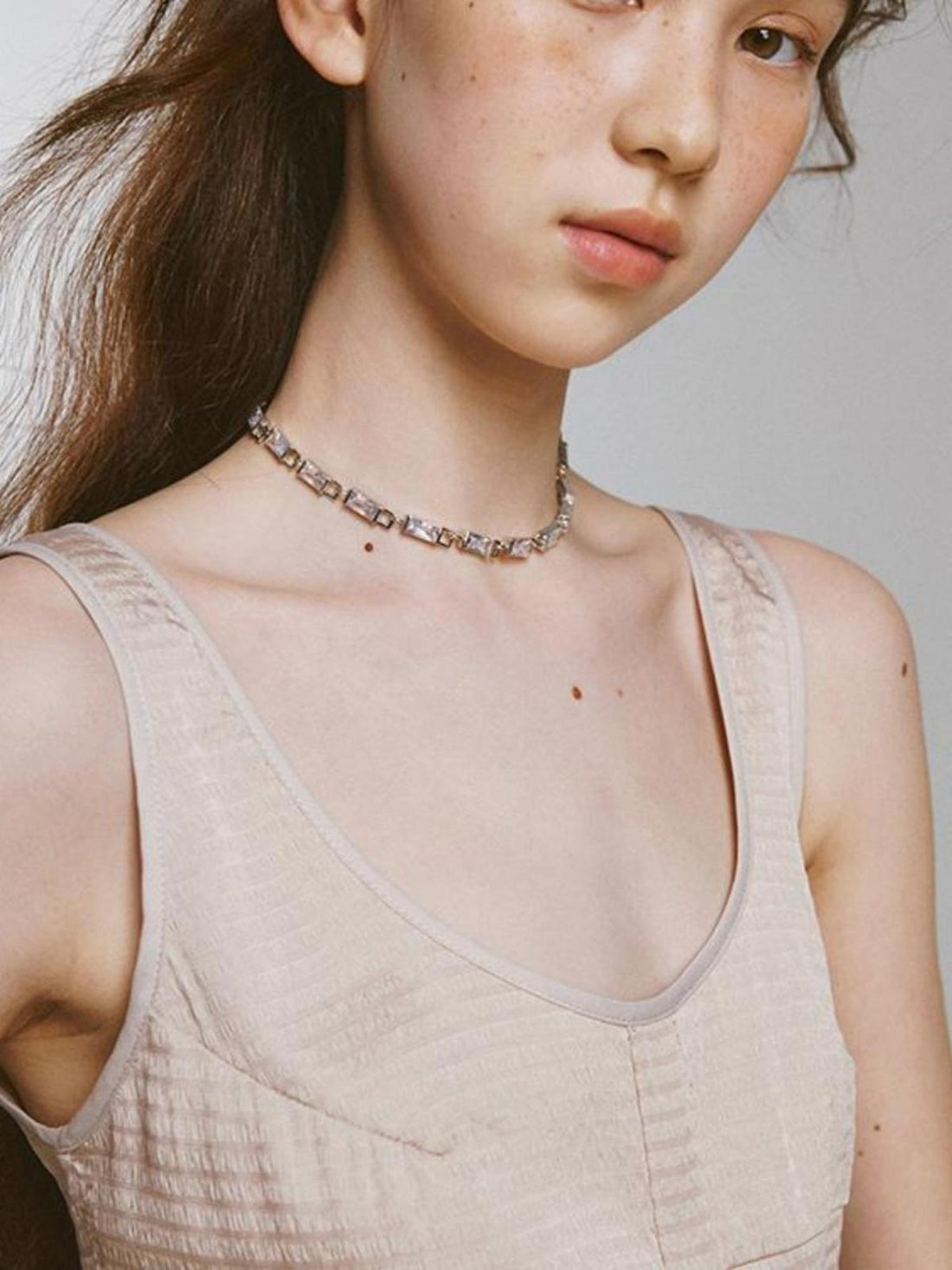 FUSSED Unmeltable Ice Crystal Zirconia Adjustable Necklace