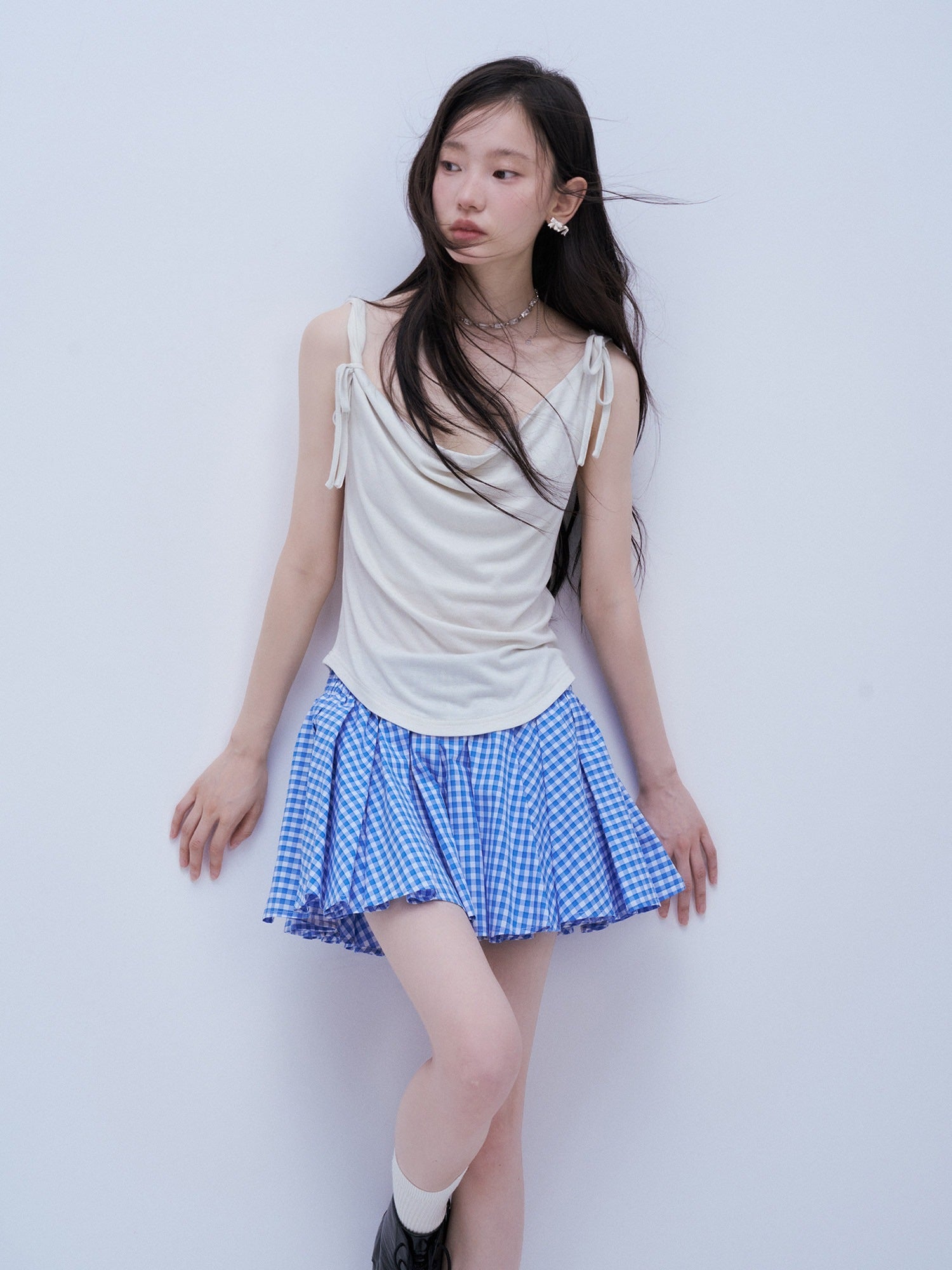FUSSED_Yarn_Dyed_Vichy_Plaid_Layered_Women&