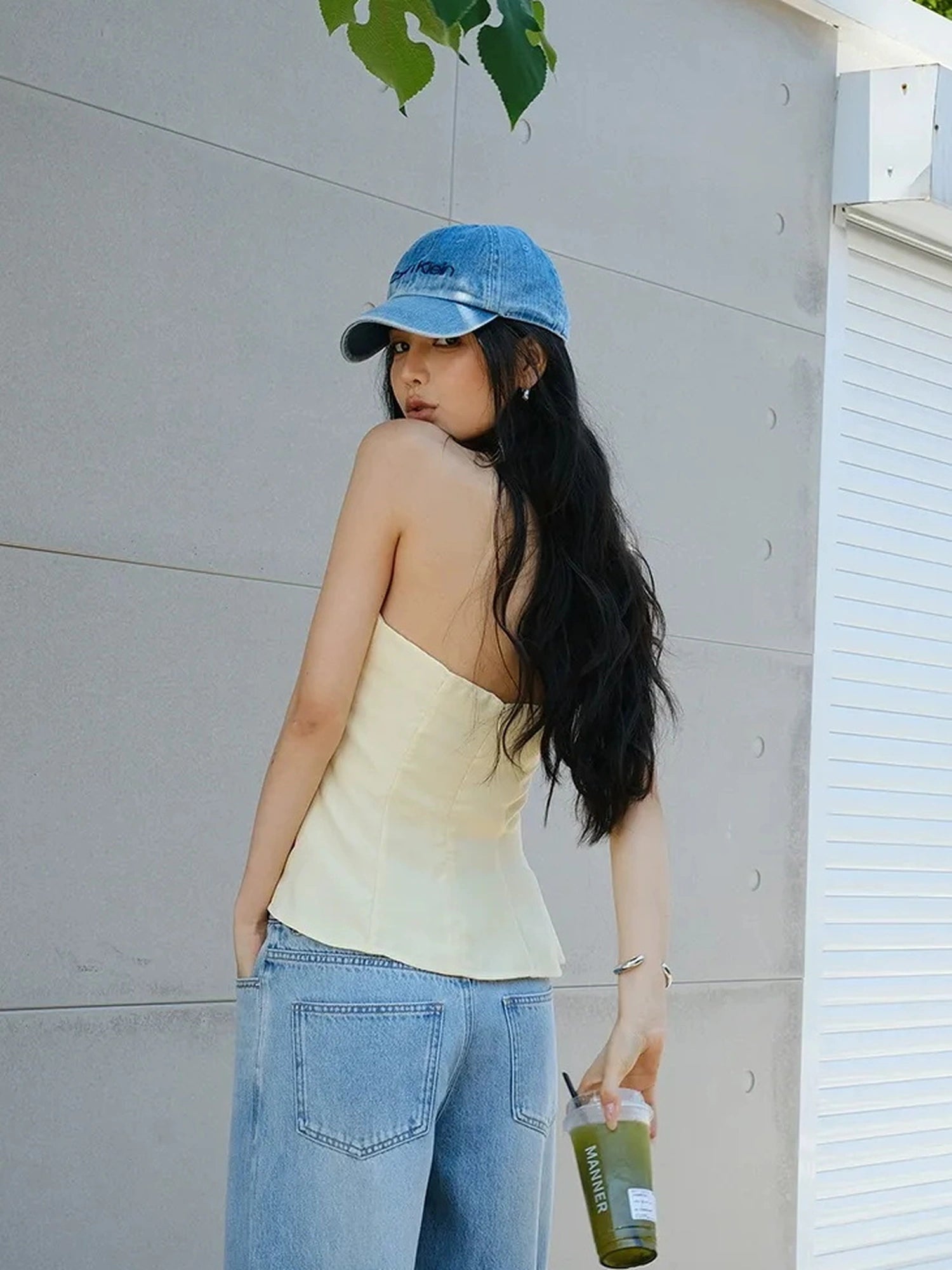 FU FRESH UP Asymmetric Pleated Camisole Set