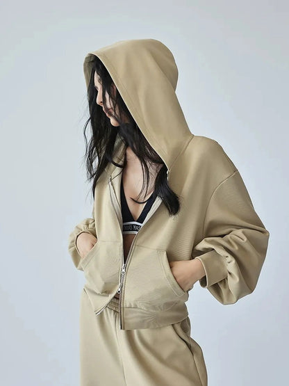 FU FRESH UP Athflow Hoodie Set With Wide Leg Pants