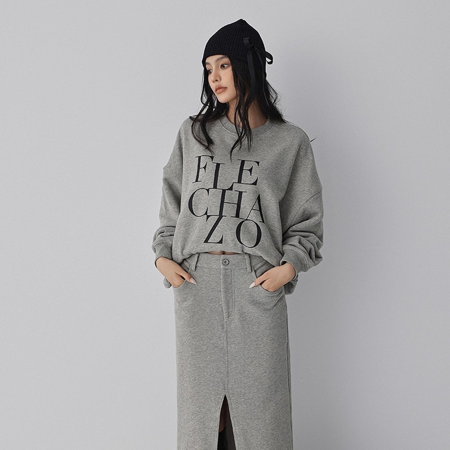 FU_FRESH_UP_Athleisure_Letter_Print_Hoodie_Set_With_Slit_Skirt_MISSTT
