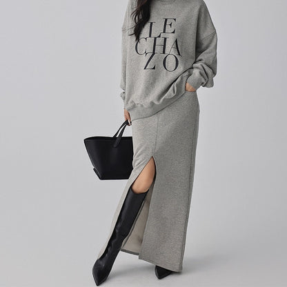 FU_FRESH_UP_Athleisure_Letter_Print_Hoodie_Set_With_Slit_Skirt_MISSTT