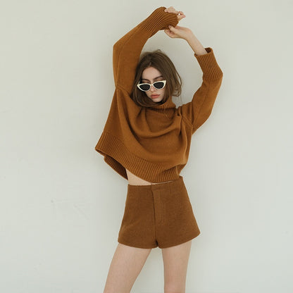 FU_FRESH_UP_Boucle_Vintage_High_Waist_Zipper_A_Line_Women&