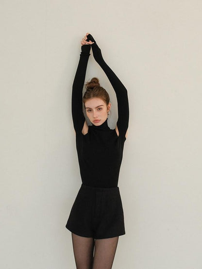 FU FRESH UP Boucle Vintage High Waist Zipper A Line Women&