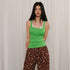 FU FRESH UP Button Henley U Neck Slim Fit Women&