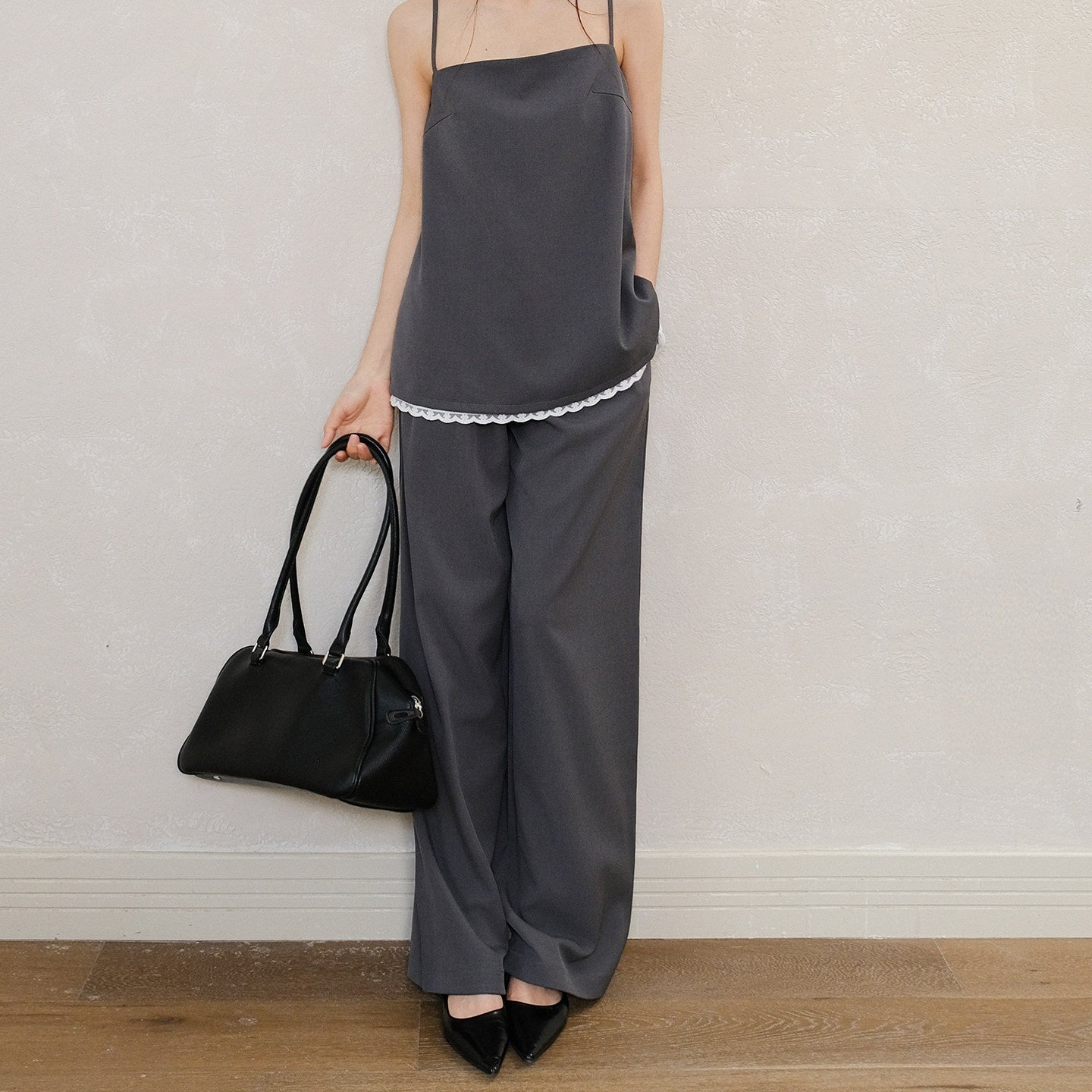 FU_FRESH_UP_Chic_Lace_Panel_Spliced_Camisole_Tailored_Women&