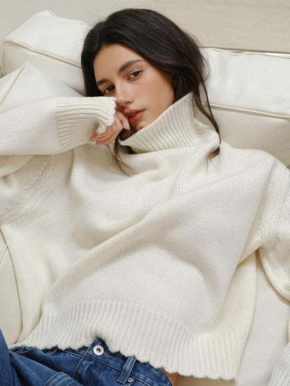 FU FRESH UP Colorblock Lace Trim Oversized Women&