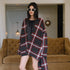 FU_FRESH_UP_Colorblock_Plaid_V-neck_Mid_Length_Knit_Women&