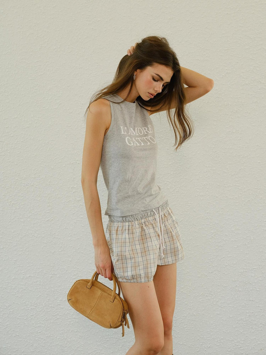 FU FRESH UP Colorblock Slogan Print Round Neck Slim H Shaped Women&