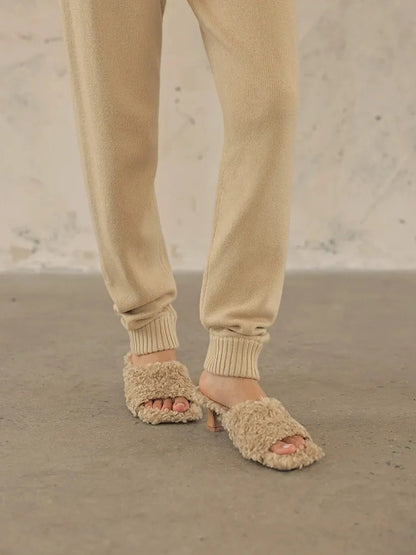 FU FRESH UP Comfort Wool Knit Ankle Pants