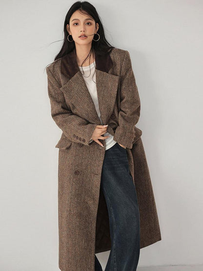 FU FRESH UP Contrast Color Tailored Blazer Women&