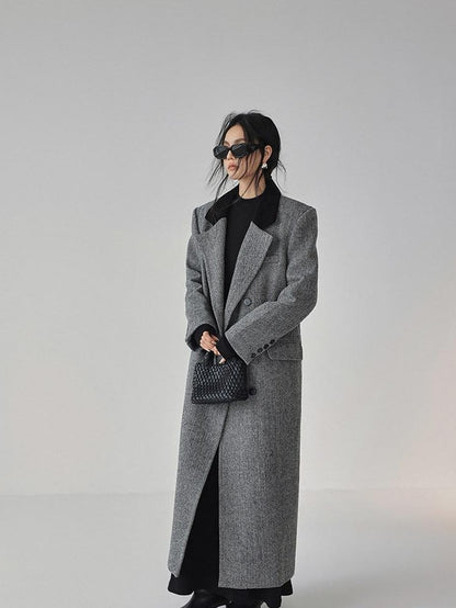 FU FRESH UP Contrast Color Tailored Blazer Women&