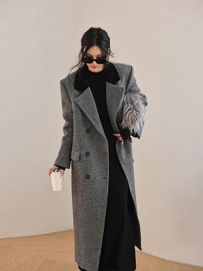 FU FRESH UP Contrast Color Tailored Blazer Women&