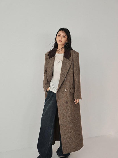 FU FRESH UP Contrast Color Tailored Blazer Women&