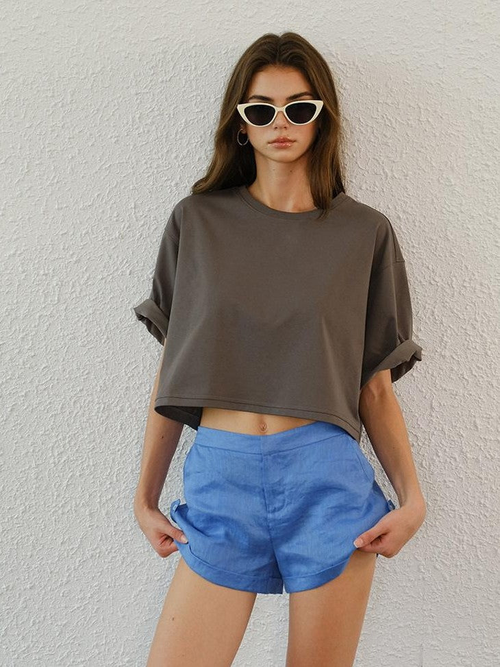FU FRESH UP Cooling Drop Shoulder Cropped Women&