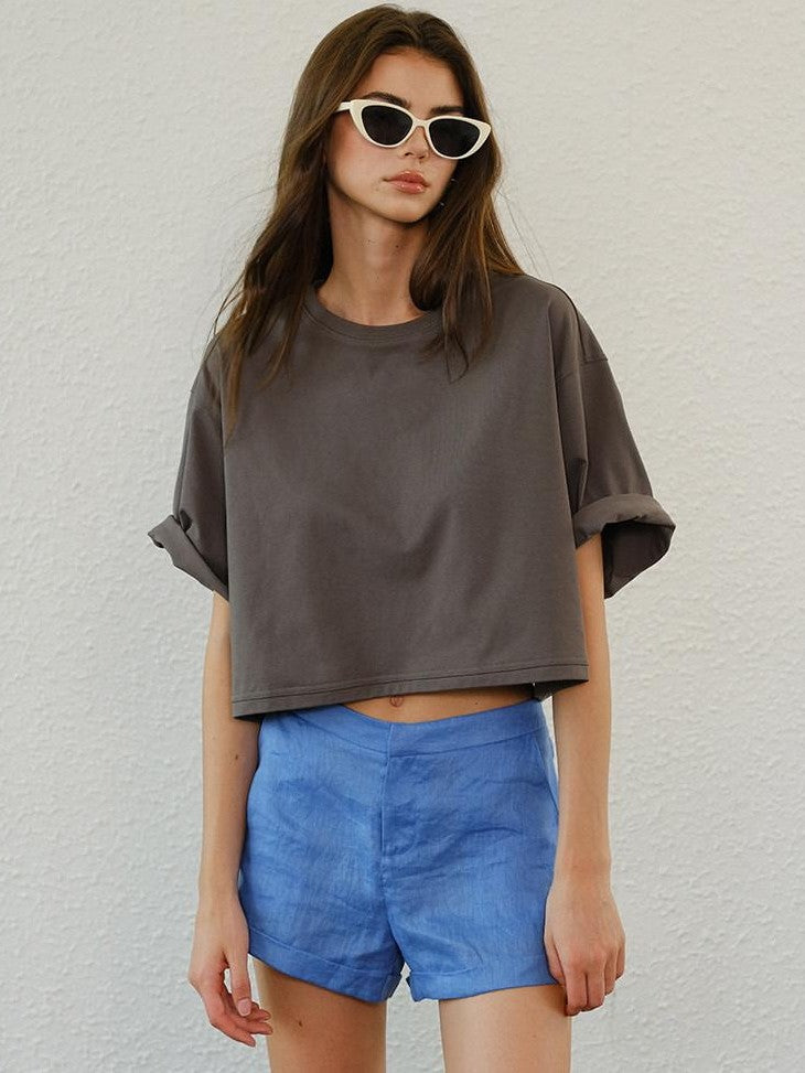 FU FRESH UP Cooling Drop Shoulder Cropped Women&