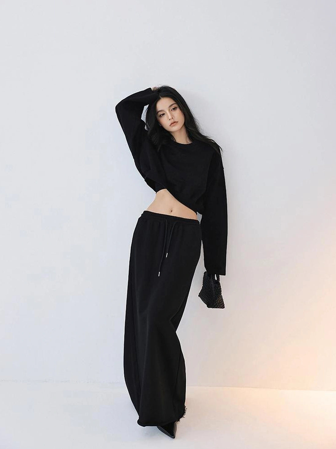FU FRESH UP Crop Hoodie High Waist Skirt Set