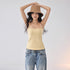 FU_FRESH_UP_Cropped_Knit_Cardigan_V-neck_T-shirt_Long_Sleeve_Camisole_Set_MISSTT