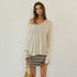 FU_FRESH_UP_Deep_V-neck_Soft_Drape_Sheer_Women&