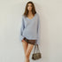 FU_FRESH_UP_Deep_V-neck_Soft_Drape_Sheer_Women&