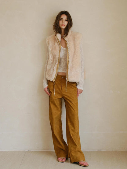 FU FRESH UP Double Sided Shearling Vest