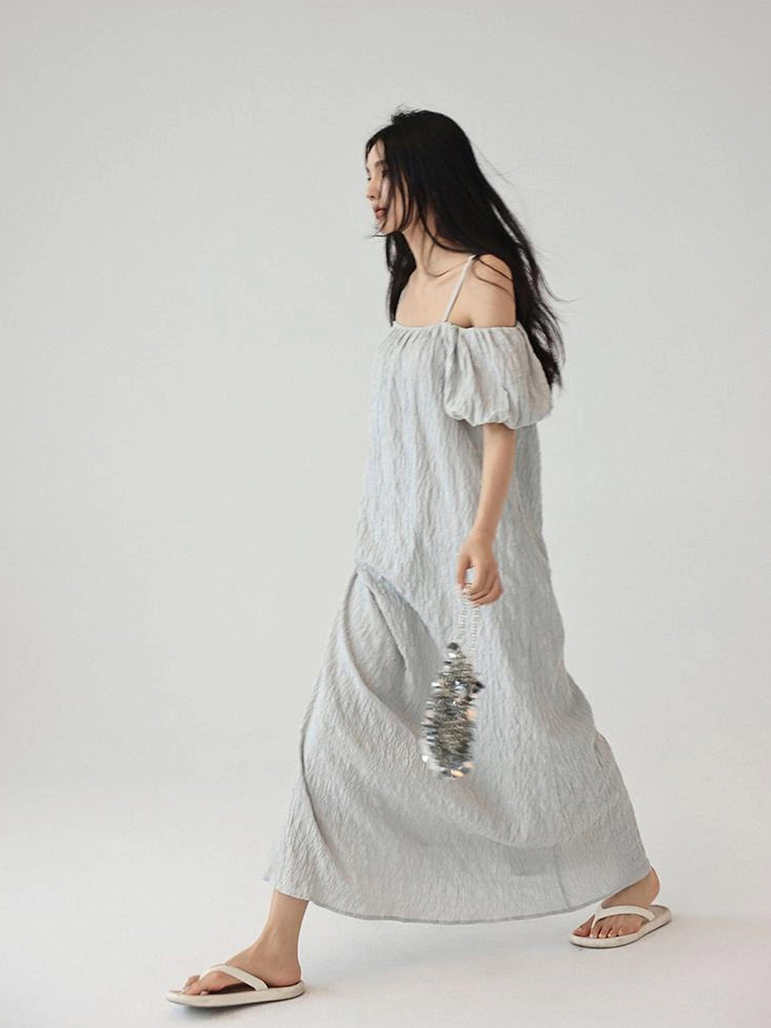 FU FRESH UP Elegant Off Shoulder Ruffle Mini Dress