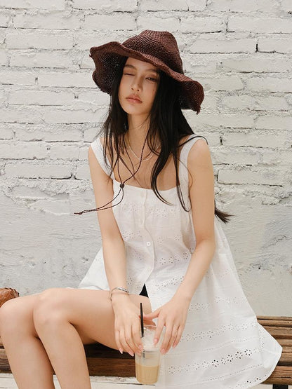 FU FRESH UP Embroidered A Line Women&