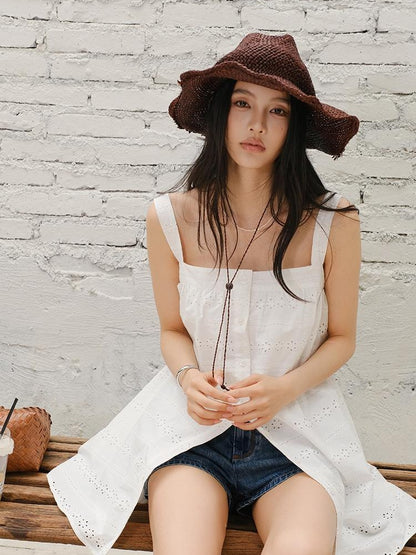 FU FRESH UP Embroidered A Line Women&