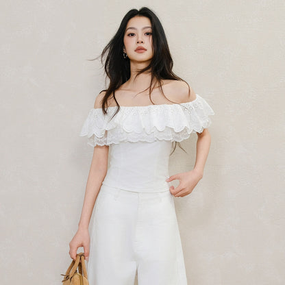 FU_FRESH_UP_Embroidered_Lace_Ruffle_Slim_Fit_Women&