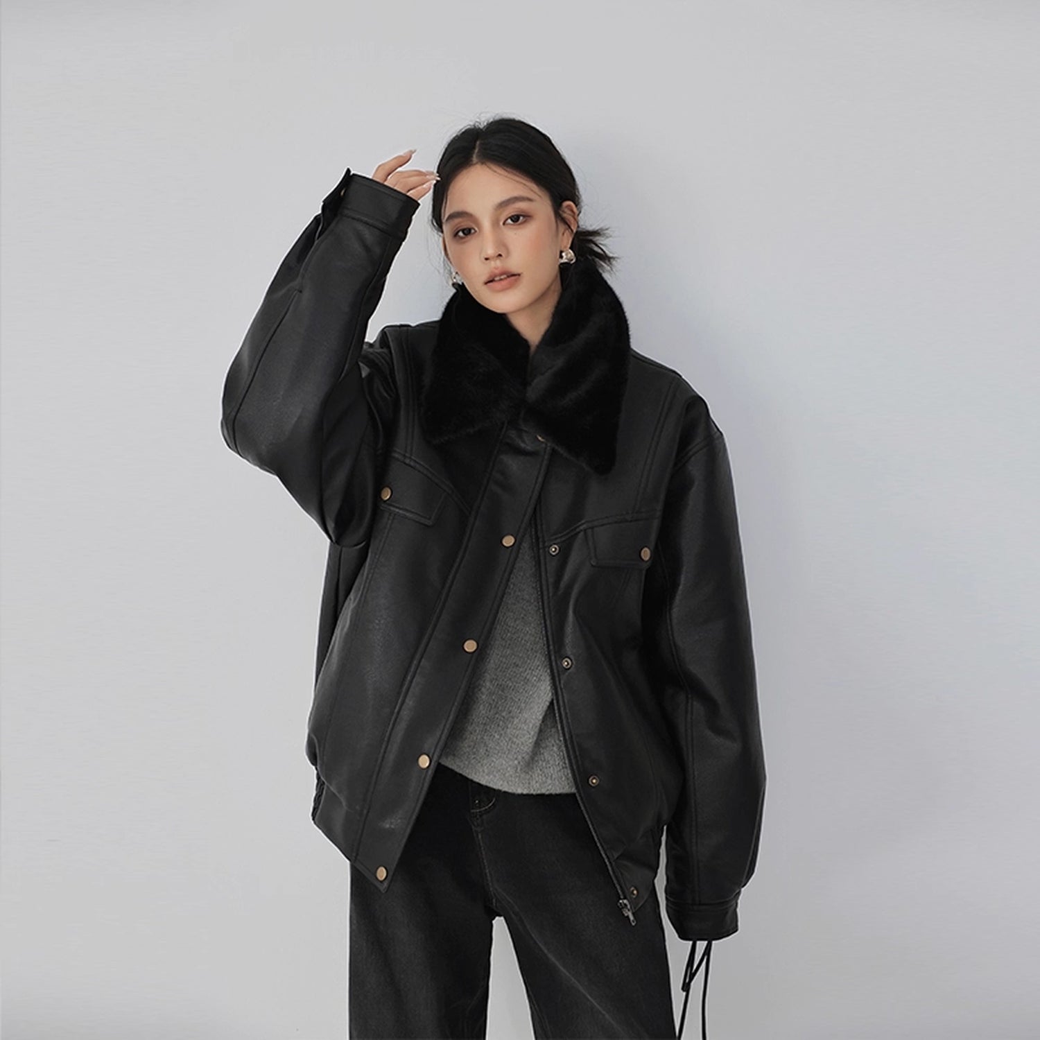 FU_FRESH_UP_Fall_Winter_Eco_Pu_Shearling_Collar_Jacket_MISSTT