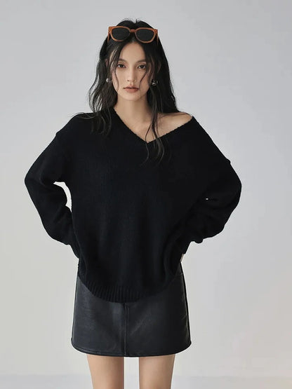 FU FRESH UP Fall Winter Pu Leather A Line Mini Skirt