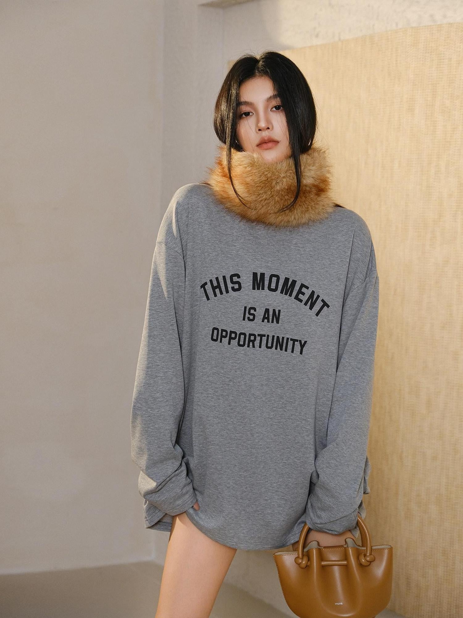 FU FRESH UP Faux Fox Fur Plush Luxury Women&