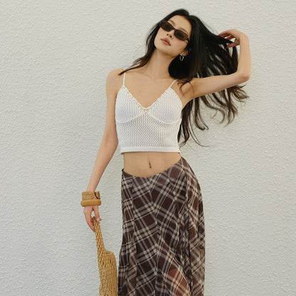FU_FRESH_UP_French_Crochet_Openwork_V-neck_Bra_Free_Women&