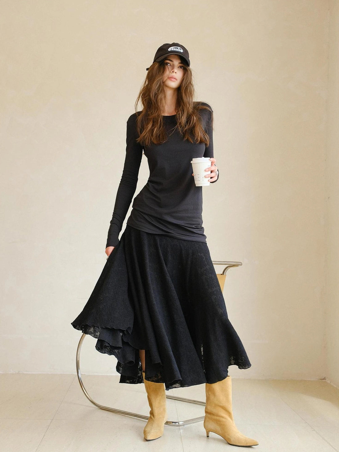 FU FRESH UP French Lace Jacquard Wool Knit Set
