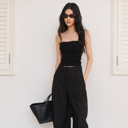FU_FRESH_UP_French_Lace_Trim_Off_Shoulder_Knit_Tube_Top_MISSTT