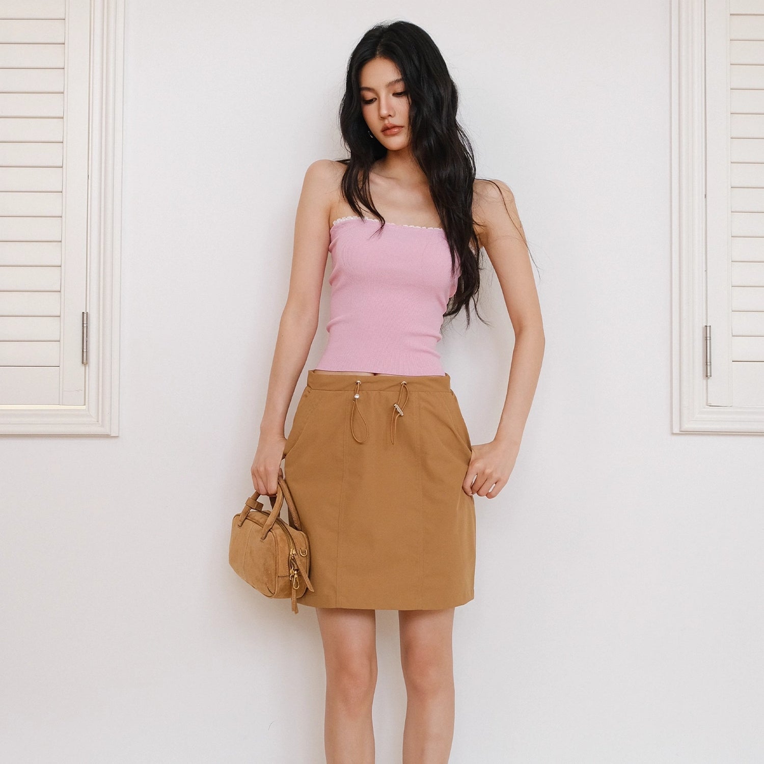 FU_FRESH_UP_French_Lace_Trim_Off_Shoulder_Knit_Tube_Top_MISSTT