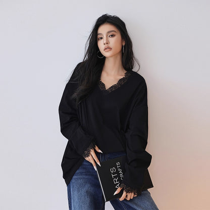 FU_FRESH_UP_French_Lace_V-Neck_T-Shirt_MISSTT