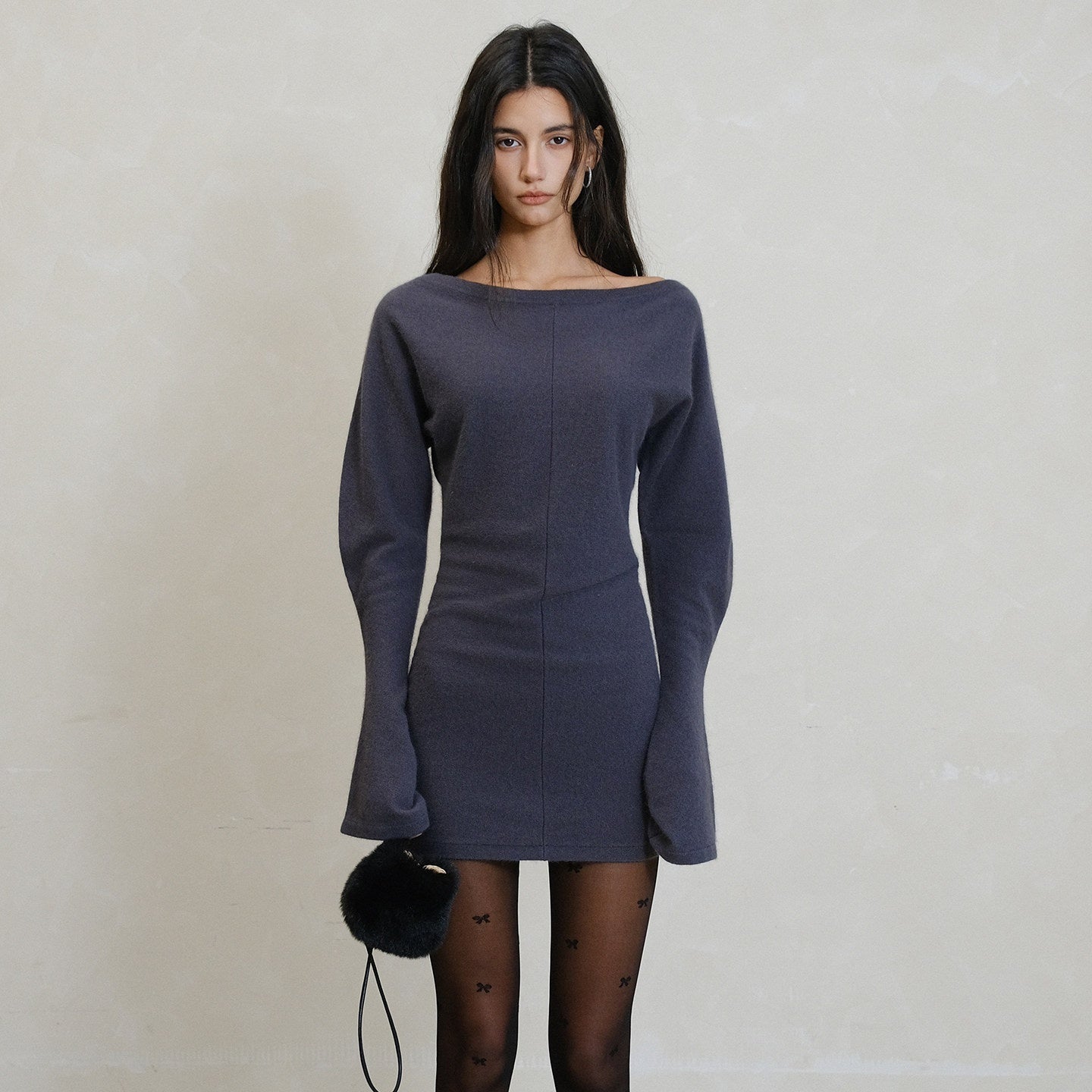 FU_FRESH_UP_French_One_Shoulder_High_Waist_Knit_Women&