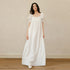 FU_FRESH_UP_French_Puff_Sleeve_Square_Neck_A_Line_Women&