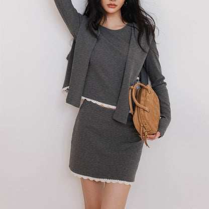 FU_FRESH_UP_French_Trim_Knit_Set_V-neck_T-shirt_Long_Sleeve_MISSTT